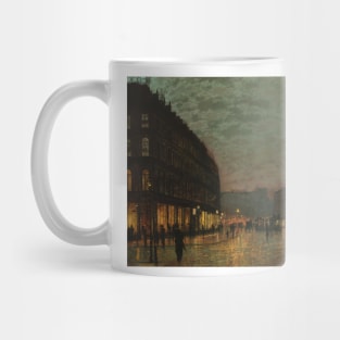 Boar Lane Leeds By Lamplight by John Atkinson Grimshaw Mug